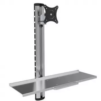 Techly ICA-PLW 01 monitor mount / stand 68.6 cm (27 inch) Wall Silver