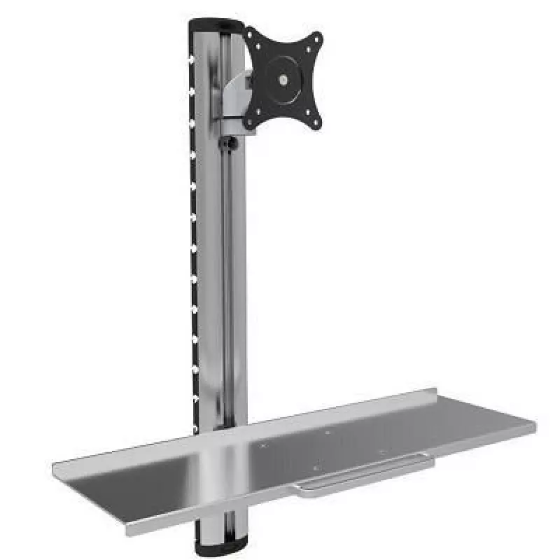 Techly ICA-PLW 01 monitor mount / stand 68.6 cm (27 inch) Wall Silver