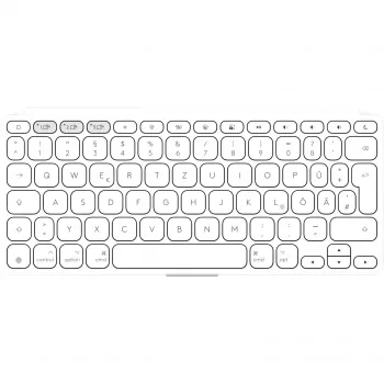 Logitech Keys-To-Go 2 Keyboard Universal Bluetooth QWERTZ German White