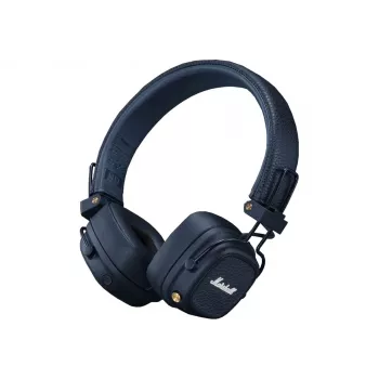 Over‑ear Bluetooth headphones MARSHALL Major V Midnight Blue — 40 mm drivers, Bluetooth 5.3, 100+ h battery, 3.5 mm wired support