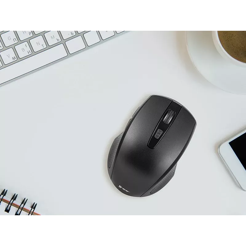 Wireless Optical Mouse TRACER TRAMYS46729, RF 10 m, 1600 DPI, 6 buttons, right-hand, nano receiver, battery-powered