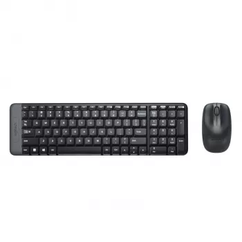 Logitech Wireless Combo MK220 - Keyboard-and-Mouse-Set - wireless - 2.4 GHz - Italian - Dark Grey (920-003721)