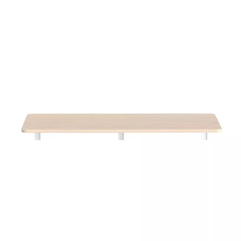 MACLEAN MC-128WD Wall-Mounted Folding Shelf 100×40 cm Wooden Finish