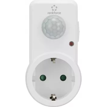 Renkforce 1588385 Zwischenstecker PIR Motion Sensor 120 ° White IP20