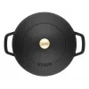 Saute Pan ZWILLING STAUB BRAISERS Round 28 cm, black, bottom Ø 22.2 cm