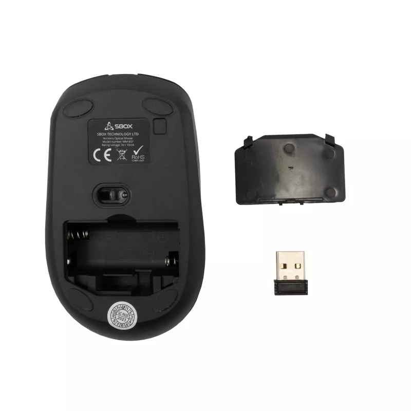 Mouse SBOX WM-837 Black USB Type-A