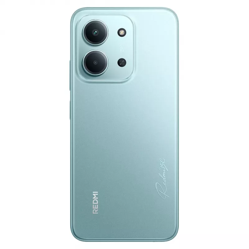 Smartphone Xiaomi Redmi 15C 6.9 inch 4 GB RAM 128 GB storage Mint Green, 6000 mAh, 50 MP rear, Helio G81-Ultra