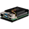 Joy-IT Armor Case BLOCK ACTIVE SBC-Enclosure suitable for development kits Raspberry Pi (RB-AlucaseP5-07FAN)
