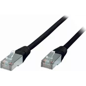 Network cable S/CONN Cat5e 1 m, F/UTP (FTP), RJ-45 to RJ-45, 1 Gbit/s, black