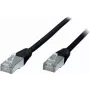Network cable S/CONN Cat5e 1 m, F/UTP (FTP), RJ-45 to RJ-45, 1 Gbit/s, black