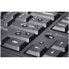 Kensington ProFit Ergo Wireless Keyboard FR, Full-size (100%), Wired & Wireless, RF Wireless + USB, AZERTY, Black
