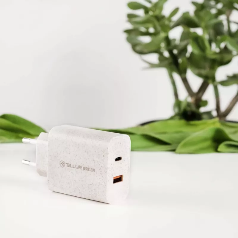 Charger Tellur TLL151321 Type-C PD20W USB QC3.0, 20W PD and QC3.0 fast charging