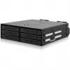 Icy Dock ToughArmor MB118VP-B - Speichergehäuse - 6 x U.2/U.3 NVMe SSD, Mobile Rack für 5,25 Schacht, mit SlimSAS SFF-8654 8i - 2.5 (6.4 cm)