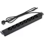 VALUE 48,30cm (19) 1HE Power Strip 8-way 1.8m supply cable - Power Strip - 1,8 m - Rack-Module (19.99.1632)