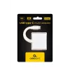 USB graphics adapter GEMBIRD A-CM-HDMIF-02-SV, HDMI output, up to 3840×2160, silver, 58.5×51×11.6 mm