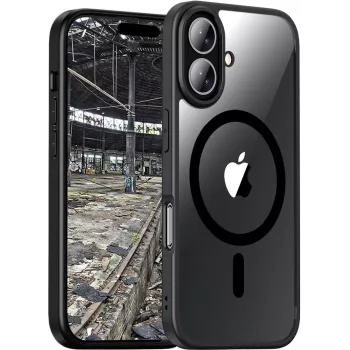 JT Berlin BackCase Pankow Hybrid MagSafe | Apple iPhone 16 | black/transparent | (11098)