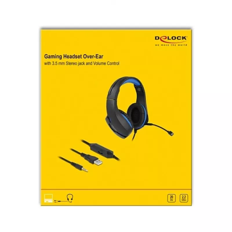 Headset DeLOCK Gaming Headset Over-Ear