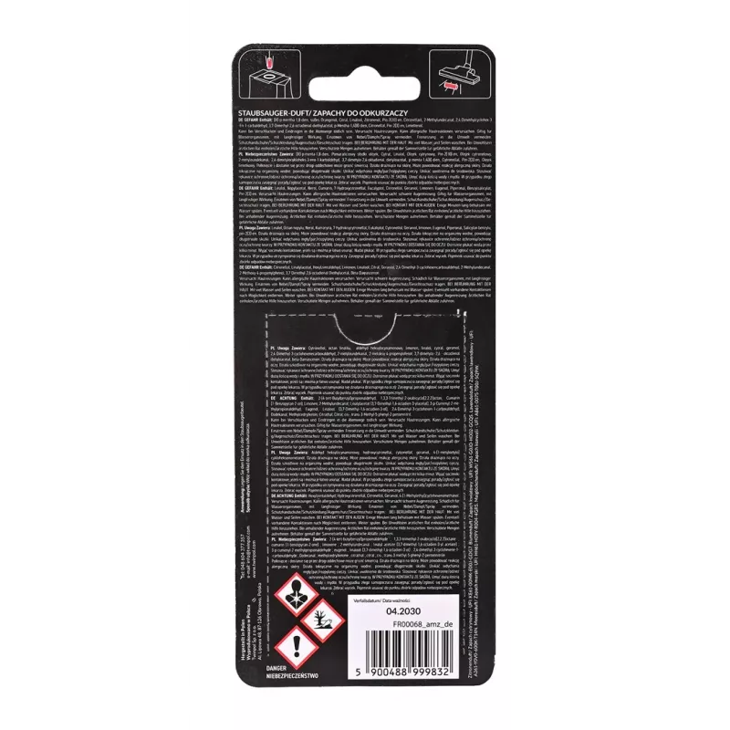 Frischer fragrance refills for vacuum cleaner, 5 cartridges, lavender mix, plastic blister pack