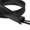 LOGILINK KAB0047 LOGILINK Flexible Cable Organizer with Zipper, Black 2m