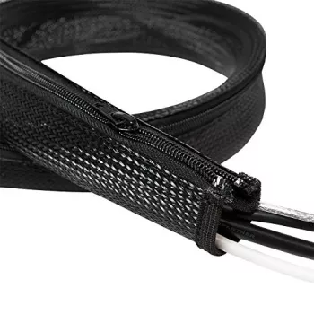LOGILINK KAB0047 LOGILINK Flexible Cable Organizer with Zipper, Black 2m