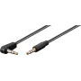 Goobay Audio Connection Cable AUX, 3,5 mm stereo 3-pol., slim, CU, Angled (59526)