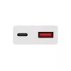 Wall charger Akyga AK-CH-27 30W USB-C USB-A PD GaN 5-20V / 1.5-3A white