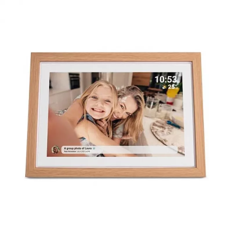 Digital Photo Frame Denver PFF-1040LW 10.1 inch Touchscreen Wi-Fi Wood