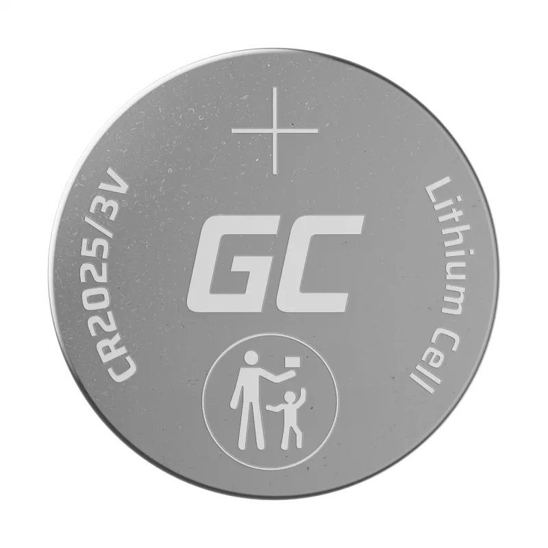 Green Cell Blister 10x Lithium Battery CR2025 3V 160mAh Button
