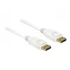 DisplayPort cable DeLOCK 85509 1.5 m White