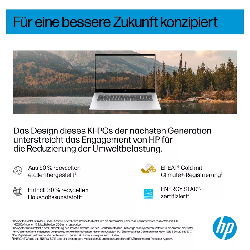 HP OmniBook 7 17-dc0076ng Notebook 43,9 cm (17,3) 1920x1080 - Intel Core Ultra 7 258V - 1TB SSD - HDMI/Thunderbolt - Windows 11 Pro - Silver (CV1J8EA#ABD)