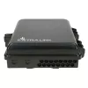 Extralink Eliza V2 Fiber Optic Closure, 16 Splices, Black, Mid-Span