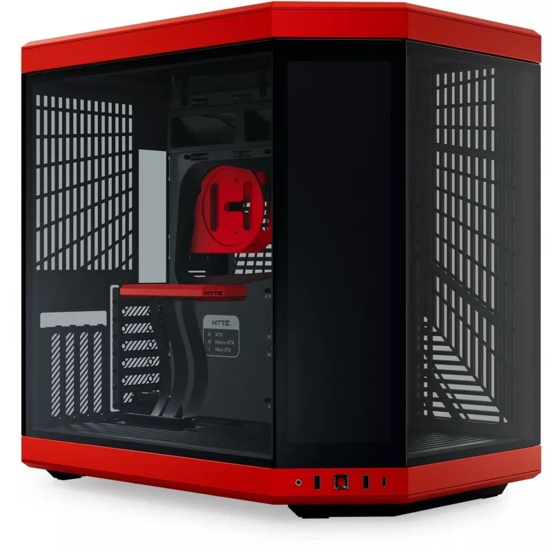 HYTE Y70 Touch Infinite Midi Tower Black, Cherry colour
