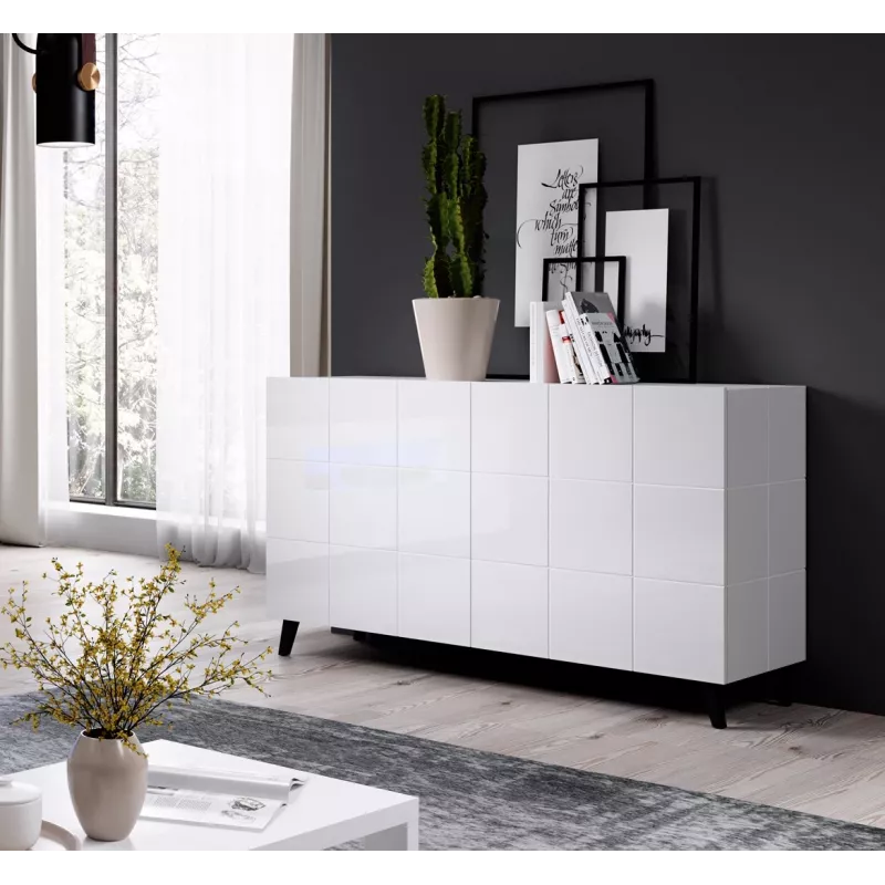 Cama sideboard 2D REJA white gloss/white gloss