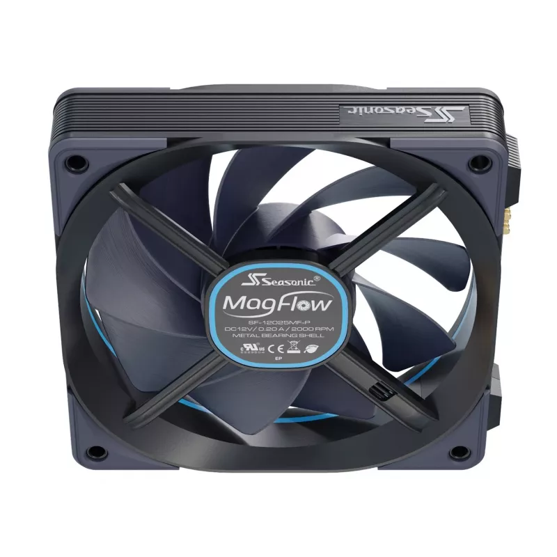 Seasonic MagFlow 1-Fan Kit Computer case 12 cm Black 1 pc(s)