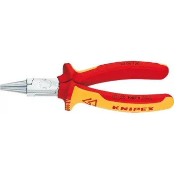 Knipex 22 06 160 - Long-nose - Chromium-vanadium steel - Plastic - Red/Orange (2206160)