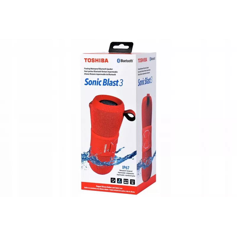 Portable Speaker Toshiba Sonic Blast 3 TY-WSP200 Red