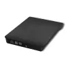External DVD‑RW drive QOLTEC 51857 — USB 3.0, SATA interface, DVD±R 8x, DVD±RW 4x, DVD‑RAM 5x, CD 24x, black