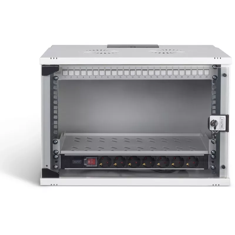 Network set DIGITUS DN-49202-SET 483 mm 7U 540x400 mm rack enclosure with 7U height and 540×400 mm internal dimensions