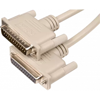 D‑SUB extension cable ShiverPeaks AK 4043 25‑pin Male–Female 3 m