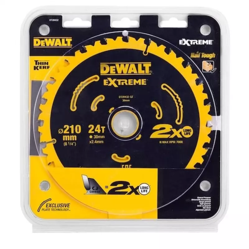 Circular saw blade DeWALT DT20432-QZ 21 cm Tungsten Carbide Tipped