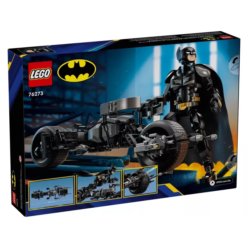 LEGO® DC Batman™: Betmeno konstruojama figurele ir motociklas 76273