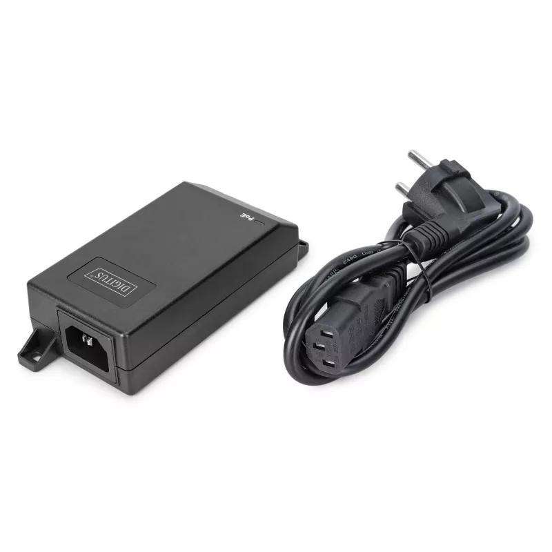 Digitus Gigabit Ethernet PoE+ injector 802.3at 30 W Black