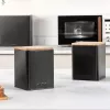 Canister set Salter BW12898EU7, 3-piece, black, airtight kitchen storage containers