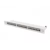Patch panel 1U LANBERG PPS7-1024-S — 24-port, Cat7, F/UTP, metal, 1U (445×102×44.5 mm)
