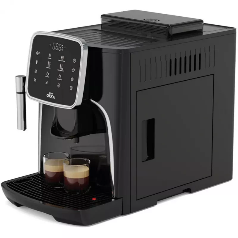 Fully automatic espresso machine Arzum Okka Espresso Pro, black/chrome, 1450 W