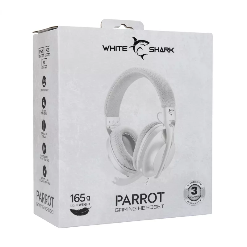 Headphones White Shark GH-2440 Parrot White/Grey