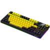LORGAR KBP70TKLW, Wireless TKL Mechanical Gaming Keyboard Pro, Black/yellow, EN layout