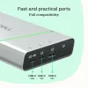 Portable battery Green Cell BPLGC20P 20800 mAh Lithium‑Ion, USB‑C PD 65W, 2x USB‑C + 1x USB‑A, aluminium housing