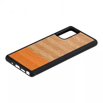 Protective phone case Man and Wood Galaxy Note 20 Herringbone Arancia Black