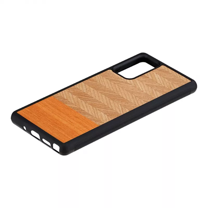 Protective phone case Man and Wood Galaxy Note 20 Herringbone Arancia Black